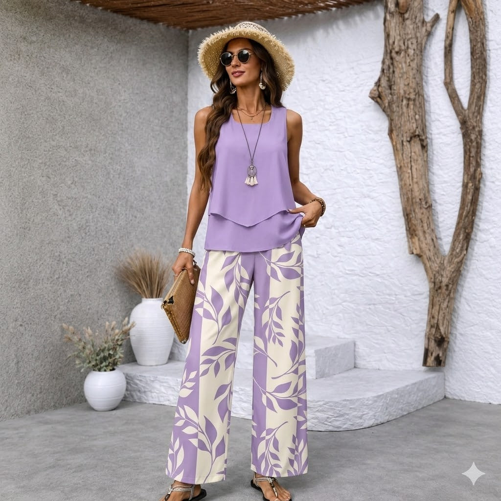 【S-3XL】VERDALISSE | Set od 2 komada Fresh Breeze | Lagan i elegantan višebojni ljetni set