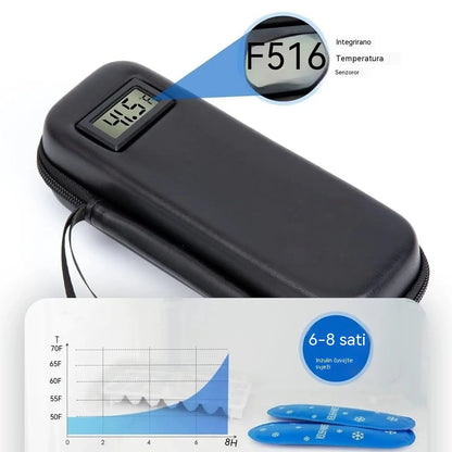 🔥 -50% | Prijenosna hladnjača za inzulin s prikazom temperature – idealna za putovanja