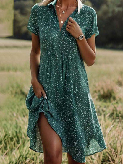 🎉👗Nuevo 40% de descuento【S-3XL】Nuevo vestido de gasa ligero y aireado con cuello en V 2025 
