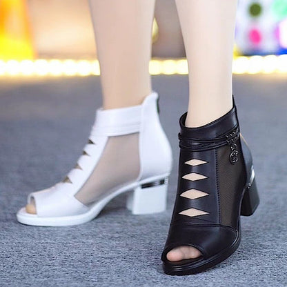 🤩【Oferta por tiempo limitado】👠【Tallas 35-41】Nuevas sandalias de tacón grueso con puntera abierta, cómodas y transpirables, modelo 2026.