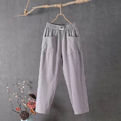 👖[M-4XL] Nove ženske hlače širokih nogavica, udobne i ležerne, izrađene od laganog i prozračnog lana, izuzetno udobne.
