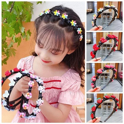 🔥【Compre 2 y obtenga 3 gratis】Diademas, pinzas para el pelo y diademas trenzadas para niñas