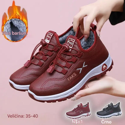 【35-41】Ženske ručno izrađene cipele od prave kože, baršuna i pamuka – novi zimski stil
