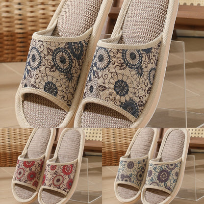 👩‍👩‍👧‍👦🔥Nova kolekcija 50% popusta 【3 para】【37-40】kućne papuče od pamuka i lana, za sva godišnja doba, za cijelu obitelj, lagane i protuklizne