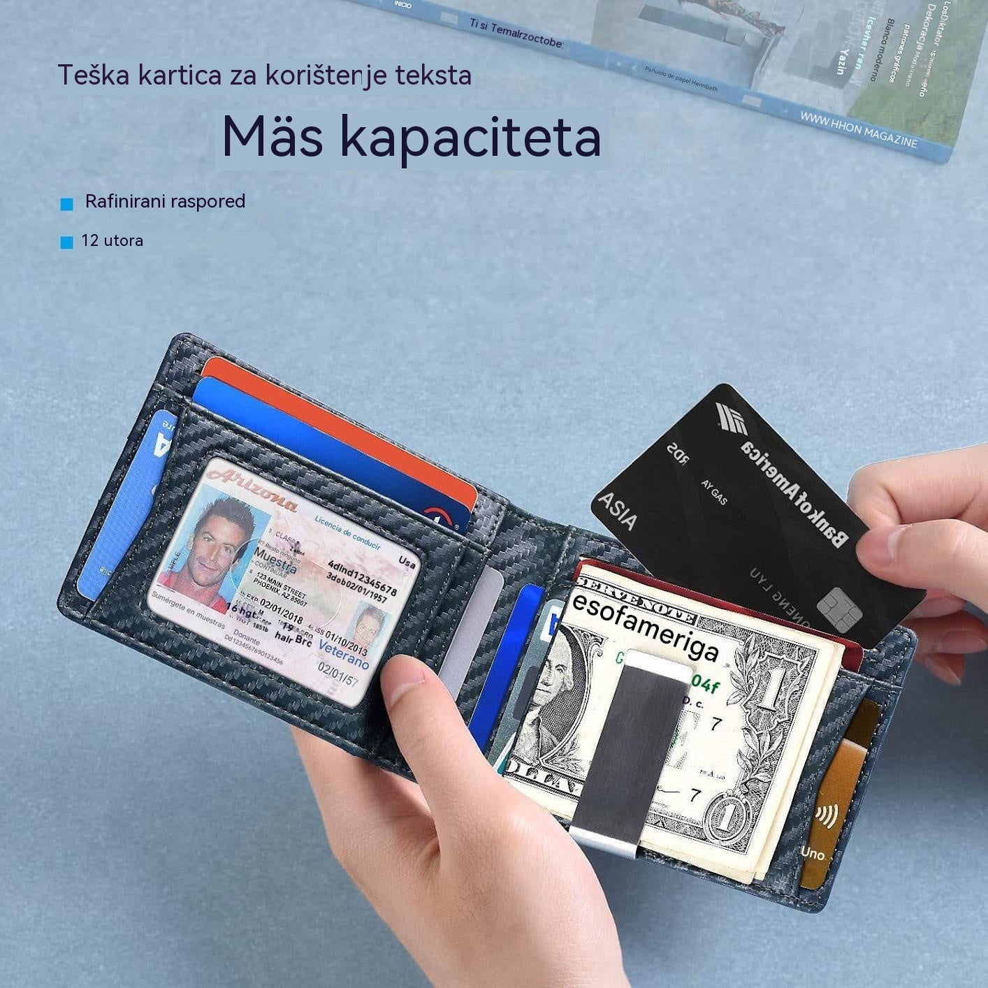 Kupi 1 i dobiješ 1 gratis 👛 Novi minimalistički muški novčanik od prave kože s RFID zaštitom 👨