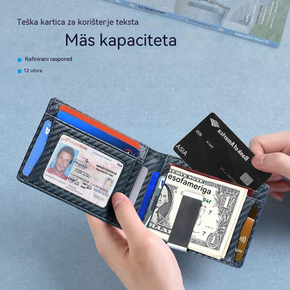 Kupi 1 i dobiješ 1 gratis 👛 Novi minimalistički muški novčanik od prave kože s RFID zaštitom 👨