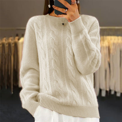 【S-3XL】🤩Novi retro pleteni puloveri s okruglim izrezom za jesen/zimu – trendi puloveri