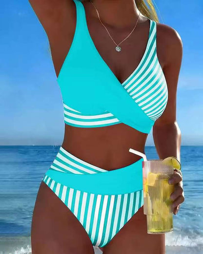 🏖️【S–3XL】🤩 Novi kupaći kostim s printom, brzosušeći i prozračan materijal, uski i moderan【40kg-100kg】