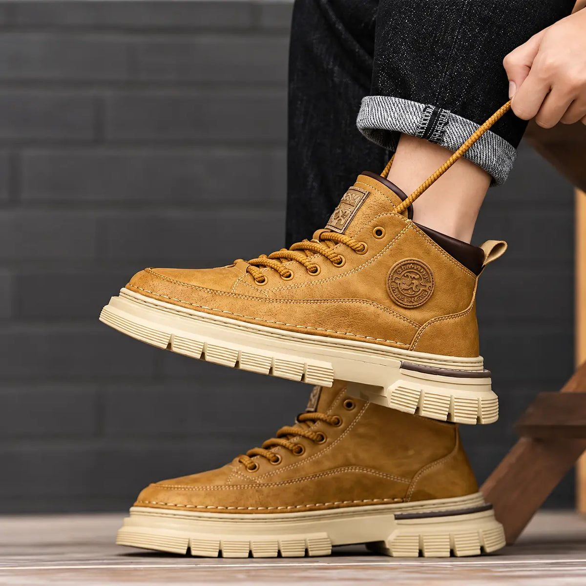 💪【Posebna ponuda od 45%】Jesensko/zimske muške retro visoke martinke - britanski retro stil