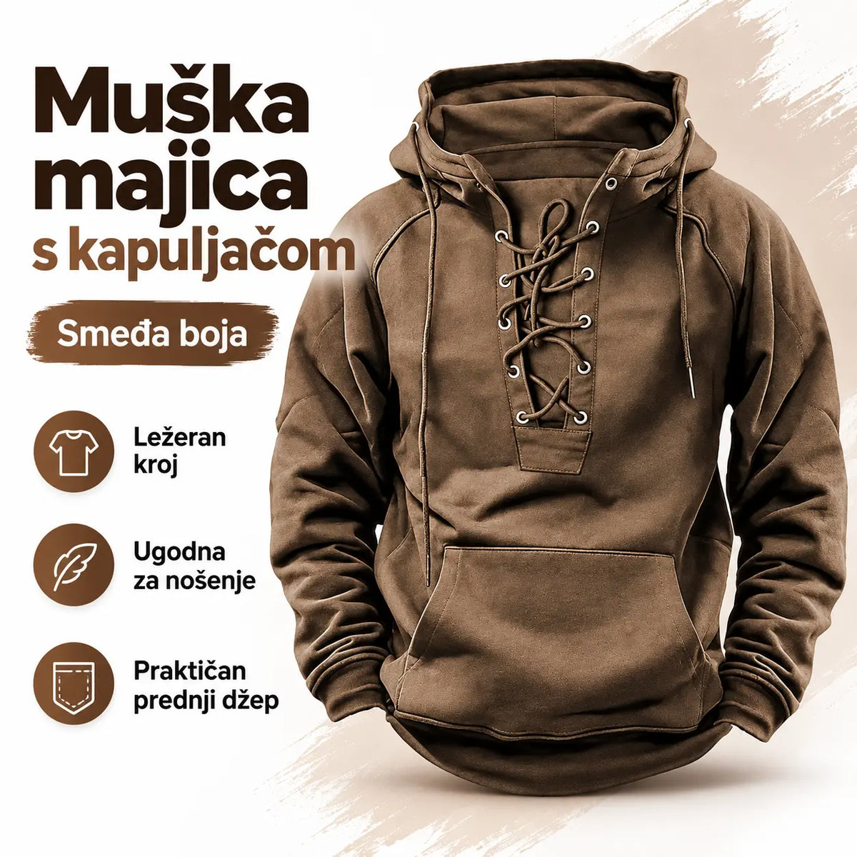 【S-3XL】Nova muška široka majica s kapuljačom za jesen/zimu