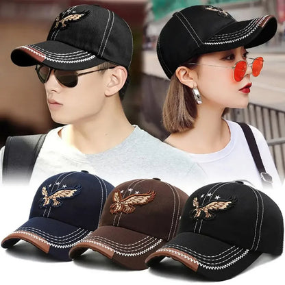 🔥 Productos más vendidos💙Gorra de béisbol con bordado de águila 2025 – Unisex, perfecta para el día a día