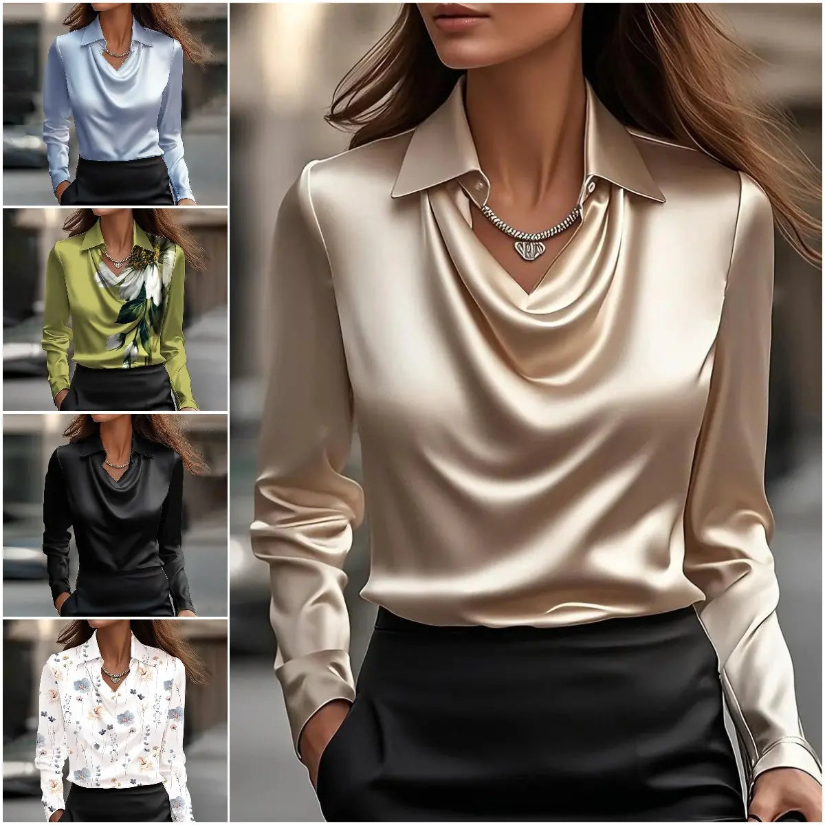 🔥🍁【Nová jeseň】【S-3XL】🌷Nová jednoduchá a elegantná dámska blúzka