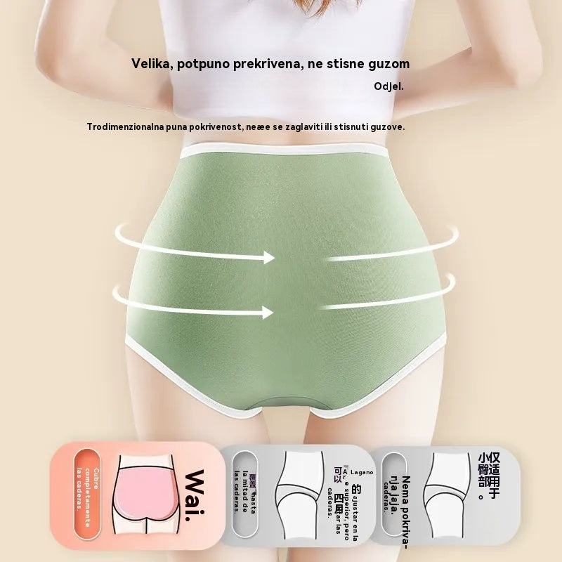 🎁【Kupite 7 i dobijete 7 gratis】✨🩲Ženske pamučne gaćice visokog struka, antibakterijski umetak od grafena 7A, oblikovanje trbuha i podizanje stražnjice, prozračne i udobne gaćice