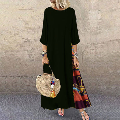 🌾♥[M-5XL] Nuevo vestido retro de lino de verano: suave y agradable para la piel. 