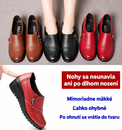 🔥👟40% zľava [35-41] Pohodlné kožené topánky, mäkká podrážka, protišmykové, odolné voči opotrebovaniu, zaručená kvalita-