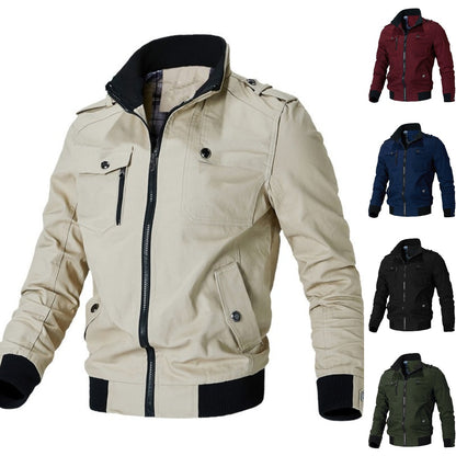🔥【M-5XL】2024. Nueva chaqueta militar de alta calidad para hombre para otoño e invierno.3788521 