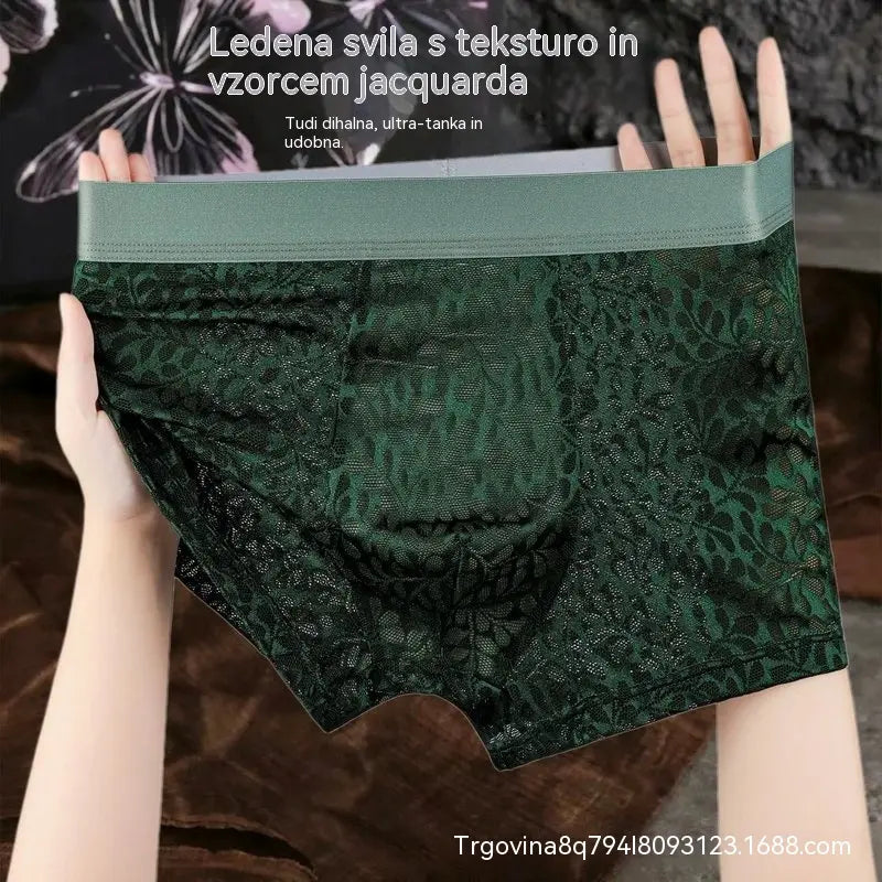 [L-4XL] Novo muško donje rublje od svilene mreže, plus veličine, prozračno - plaćanje pouzećem