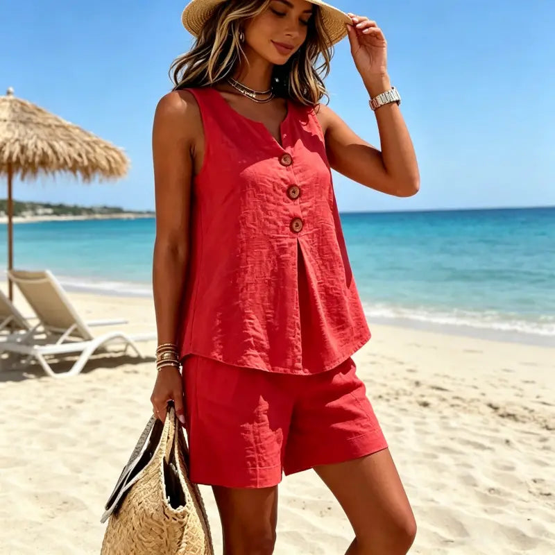 ☁️👗 Zadnji dan s 50% popusta! Ženski ležerni dvodijelni set - mekani, široki top + udobne rastezljive hlače ✨Plaćanje pouzećem