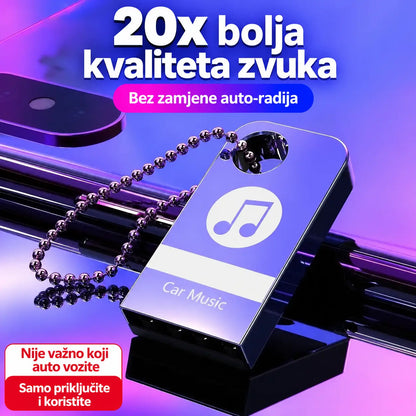 🚗🎵🎵【32 GB】【Glazbeni USB stick】sadrži 3000 pjesama, 200 glazbenih spotova i 6D zvučne efekte