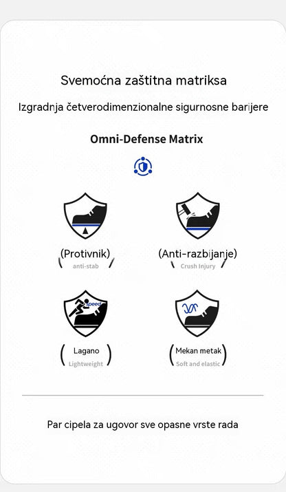 💥Knauf ležerne radne čizme za svaki dan, otporne na udarce i probijanje, s čeličnom kapicom, udobne i neklizajuće zaštitne cipele.