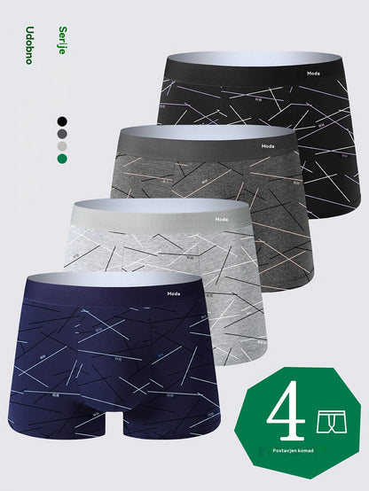 Kupite 2, dobijte 2 gratis❣️ Udobne i prozračne muške bokserice, široke i prozračne gaćice s četiri kuta