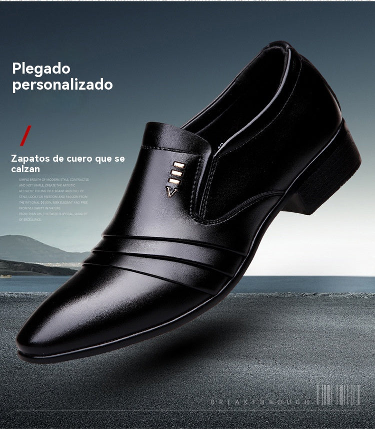 🔥Nuevo lanzamiento 50% de descuento🔥【Tallas 38-48】Zapatos de vestir de cuero genuino para hombre 2025