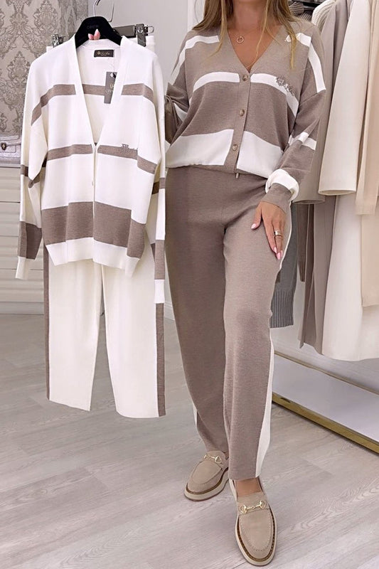 🔥🐏💖Vásárolj 1-et, és kapj még 1-et ingyen🍂Új őszi-téli szezon, kiváló minőségű és divatos kötött pulóver szett, kényelmes és sokoldalú a mindennapokra.