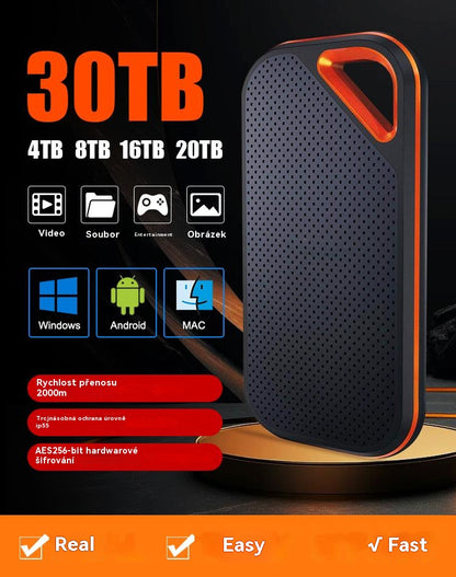 【Poslední den 🔥 Sleva 50%】💥【128TB】Vysoce rychlý přenosný pevný disk s velkou kapacitou