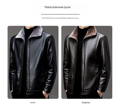 ❄️🧥【Gorąca wyprzedaż】🔥【M-3XL】🖤2025 Męska zimowa miękka gruba kurtka z owczej skóry na co dzień