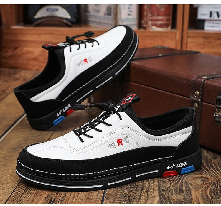 Kiárusítás, nagy árcsökkentés 💯🔥【39-48】Férfi alkalmi üzleti bőrcipők, vízálló és foltálló valódi bőrből, puha talppal a kényelmes viseletért.