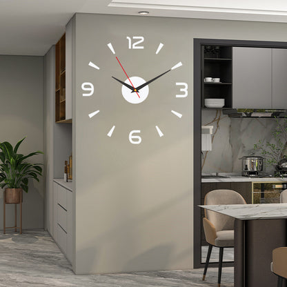 Reloj de pared acrílico luminoso 3D sin necesidad de taladrar (requiere montaje)