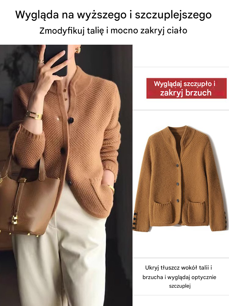 🧥💖✨【Ograniczona oferta, 50% zniżki】Francuski elegancki kaszmirowy płaszcz, lekki, ciepły i uniwersalny