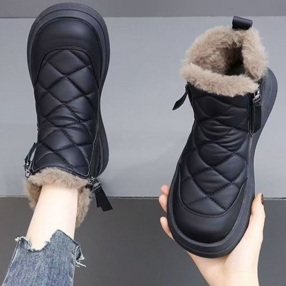 👢【35-41】Jesensko-zimska novost, vodoodporni, protizdrsni, topli in modni, mehki kratki škornji