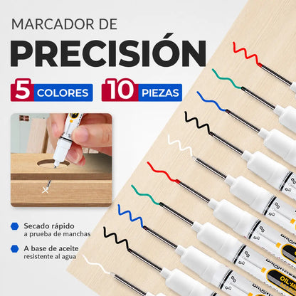 💯 10 piezas ⚽ Marcadores de precisión para agujeros profundos, espacios estrechos y lugares de difícil acceso.