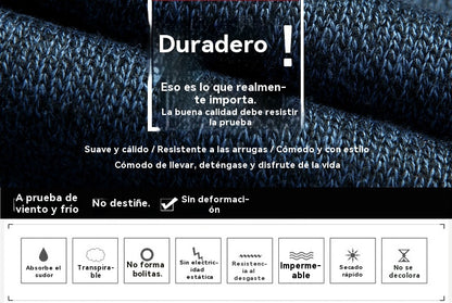 🎉Lanzamiento 38% off🎉【M-3XL】Suéter hombre 2026 🧥 otoño-invierno, cuello alto y holgado
