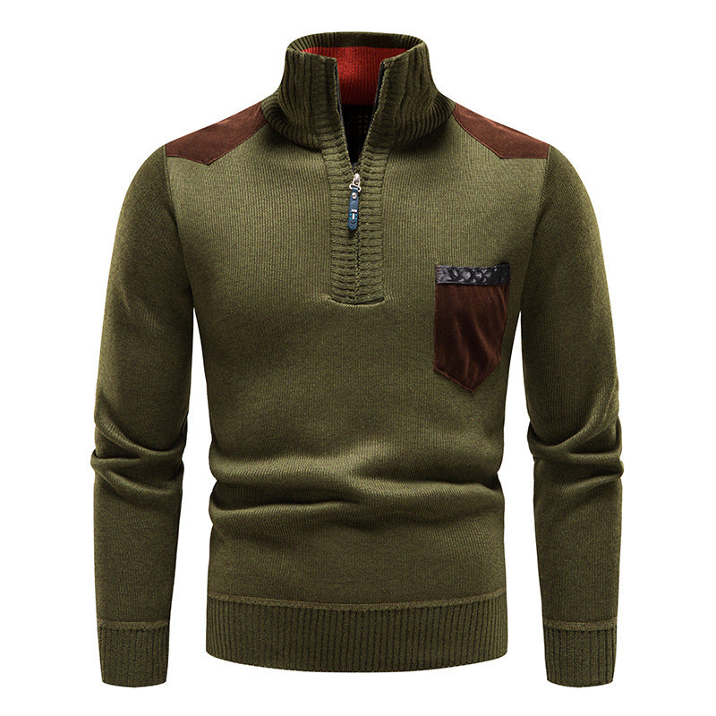 ❤️‍🔥【M-3XL】Suéter casual para hombre, otoño/invierno, con cierre de cremallera