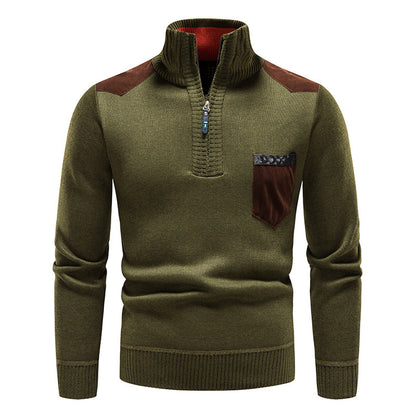 ❤️‍🔥【M-3XL】Suéter casual para hombre, otoño/invierno, con cierre de cremallera