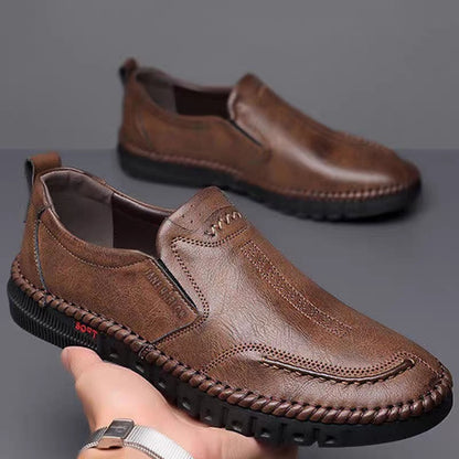 👞Ограничена промоция 50%【39-44】Мъжки спортни обувки 2025, изработени от естествена кожа, с меко ходило, против хлъзгане и дишащи