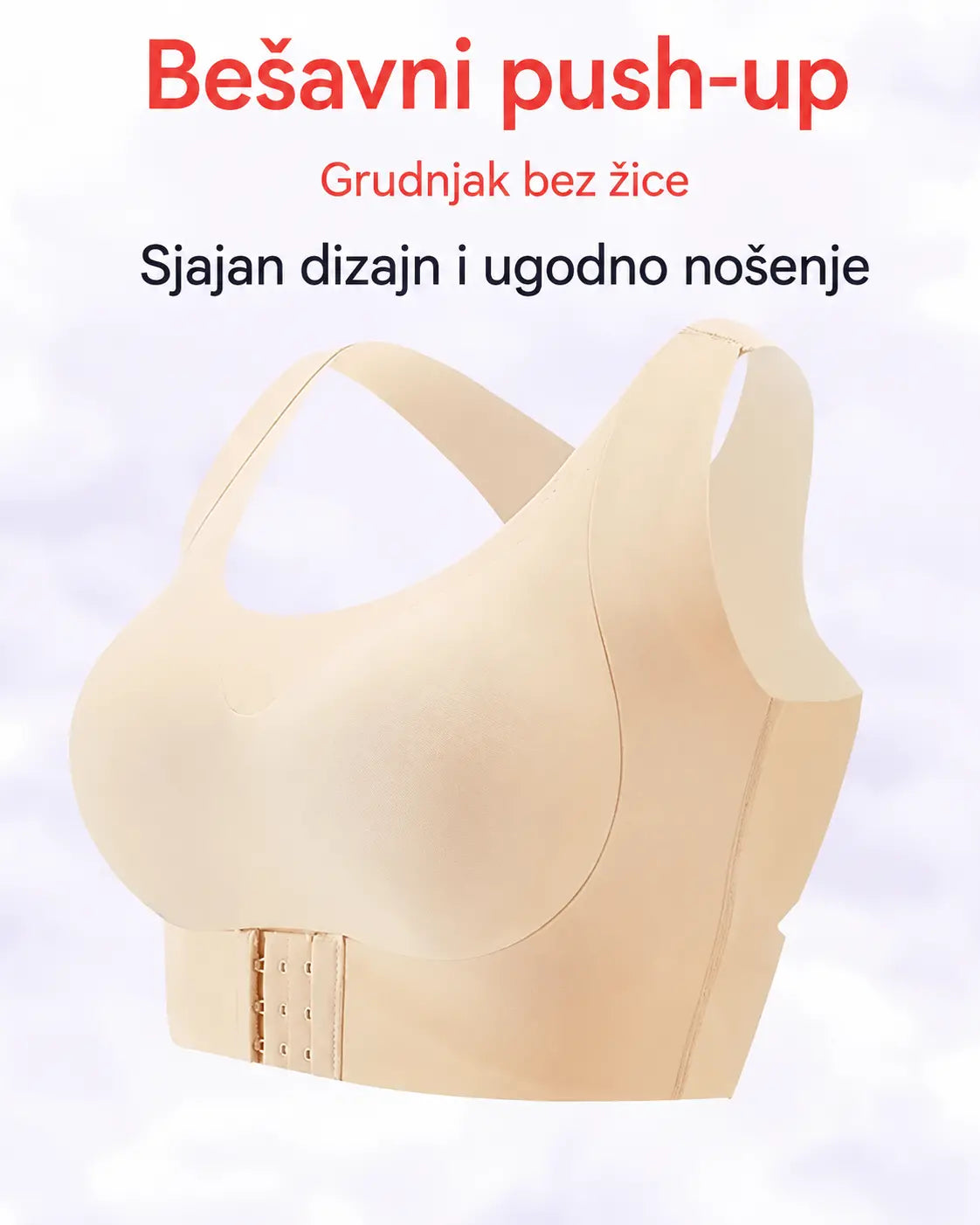 🎉ZADNJI DAN RASPRODAJE - 60% POPUSTA⚡Grudnjak s jednostavnim zatvaranjem sprijeda, korekcijom držanja i grudnjakom bez žica za potpunu potporu i udobnost