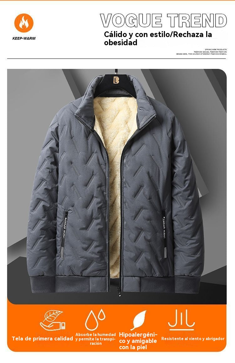🧥 Chaqueta acolchada gruesa y abrigada para hombre, estilo casual, impermeable y cortaviento, ideal para otoño e invierno ❄️🔥