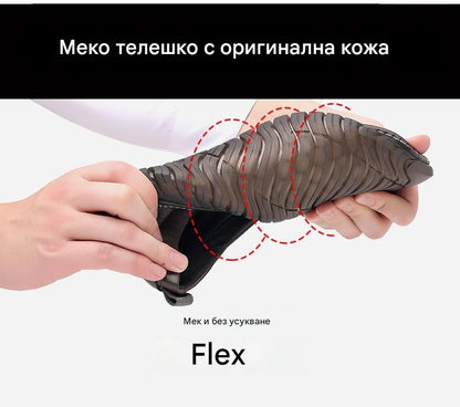 👞Ограничена промоция 50%【39-44】Мъжки спортни обувки 2025, изработени от естествена кожа, с меко ходило, против хлъзгане и дишащи