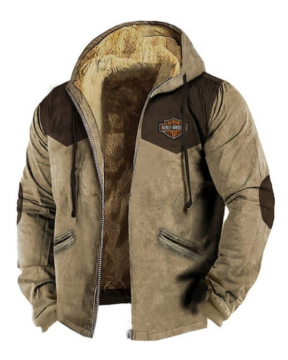 👍🧥[M-5XL] Divatos férfi őszi-téli bővebb kabát vastagabb bársonyból