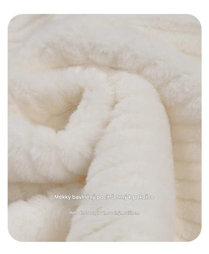 ☃️❄️🔥 Limitovaná nabídka 35% 💥【S-5XL】Nová dámská zimní bunda 2025 🧥, silná s plyšovými pruhy 🐑