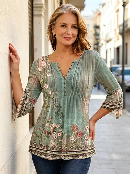 👕✨ Majica od 100% pamuka s modernim printom - udobna, prozračna i elegantna