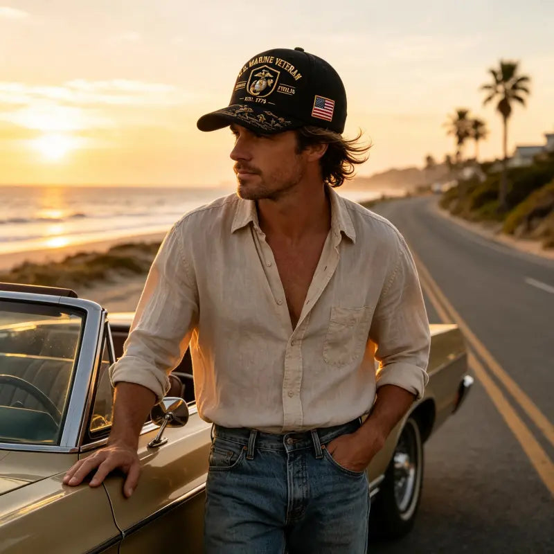🤠🧢Kapa vječne vjernosti marinaca - klasična američka retro vezena bejzbolska kapa