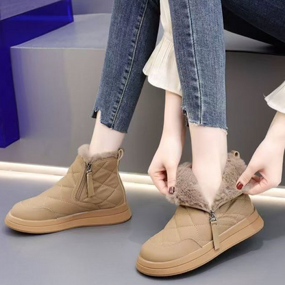 👢【35-41】Jesensko-zimska novost, vodoodporni, protizdrsni, topli in modni, mehki kratki škornji