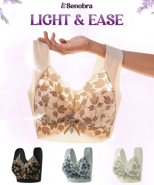 🎁Snižena cijena💖 [3 kom] [M-4XL] Čipkasti grudnjak velike veličine, bez žice, luksuzan, prekrasna leđa, seksi, prozračan, bešavni grudnjak [40-100 kg]