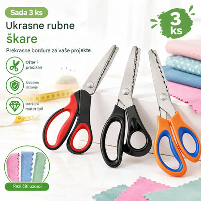 ✂️Profesionalne nazubljene škare za šivanje, rukotvorine i svakodnevne DIY projekte