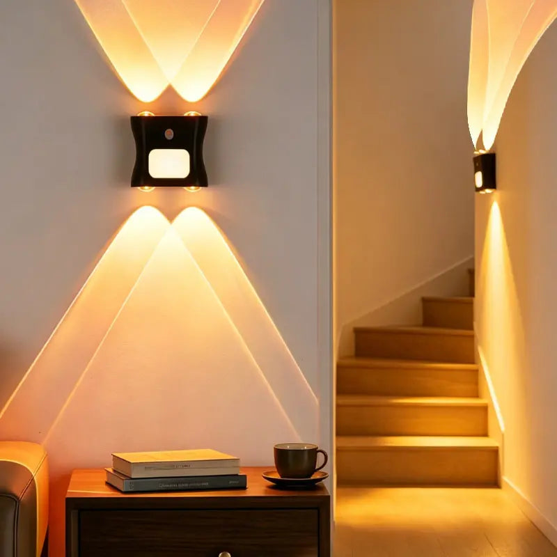 Zidna lampa sa senzorom ljudskog tijela i funkcijom daljinskog upravljanja