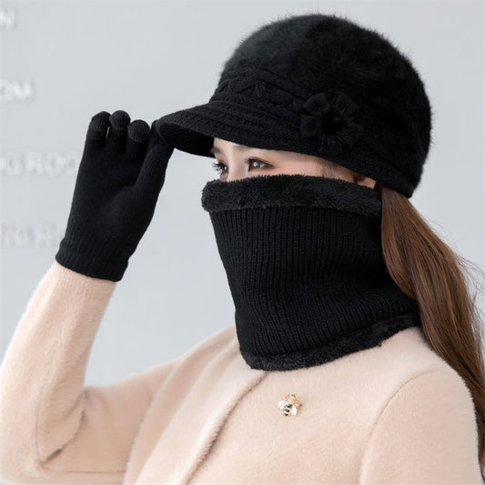 💥 49% POPUSTA - 【Kapa+Šal+Rokavice】Modna plišasta kapa za jesen in zimo